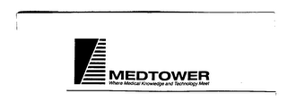 MEDTOWER WHERE MEDICAL KNOWLEDGE AND TECHNOLOGY MEET logo