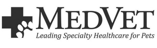 MEDVET LEADING SPECIALTY HEALTHCARE FOR PETS logo