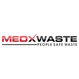 MEDXWASTE PEOPLE SAFE WASTE logo