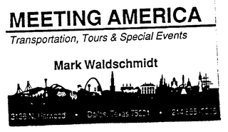 MEETING AMERICA TRANSPORTATION, TOURS & SPECIAL EVENTS MARK WALDSCHMIDT logo