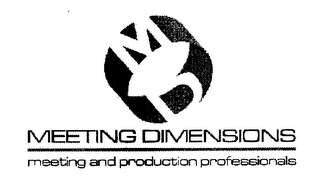 MEETING DIMENSIONS MEETING AND PRODUCTION PROFESSIONAIS logo
