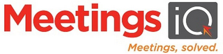 MEETINGS IQ MEETINGS, SOLVED. logo