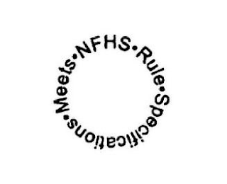 · MEETS · NFHS · RULE · SPECIFICATIONS logo