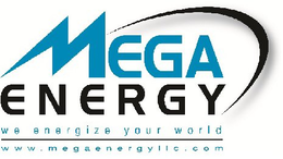 MEGA ENERGY WE ENERGIZE YOUR WORLD WWW.MEGAENERGYLLC.COM logo