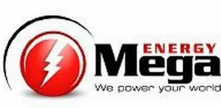 MEGA ENERGY WE POWER YOUR WORLD logo