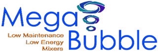 MEGA LOW MAINTENANCE LOW ENERGY MIXERS BUBBLE logo