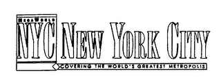 MEGA WORLD NYC NEW YORK CITY COVERING THE WORLD'S GREATEST METROPOLIS logo