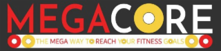 MEGACORE THE MEGA WAY TO REACH YOUR FITNESS GOALS logo