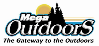 MEGAOUTDOORS THE GATEWAY TO THE OUTDOORS logo