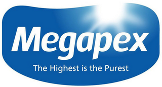 MEGAPEX THE HIGHEST IS THE PUREST logo