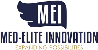 MEI MED-ELITE INNOVATION EXPANDING POSSIBILITIES logo