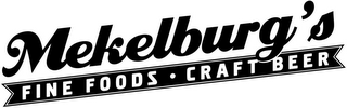 MEKELBURG'S FINE FOODS · CRAFT BEER logo