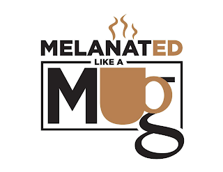 MELANATED LIKE A MUG logo