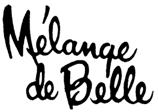 MELANGE DE BELLE logo