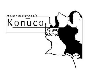 MELANIA ESTATE'S KONUCO ORGANIC COFFEE logo