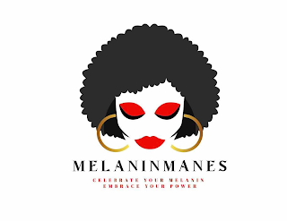 MELANINMANES CELEBRATE YOUR MELANIN EMBRACE YOUR POWER logo