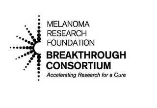 MELANOMA RESEARCH FOUNDATION BREAKTHROUGH CONSORTIUM ACCELERATING RESEARCH FOR A CURE logo