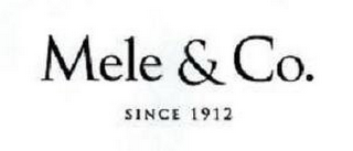 MELE & CO. SINCE 1912 logo