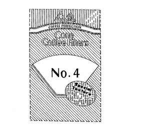 MELITTA COFFEE PERFECTION CONE COFFEE FILTERS NO. 4 SPECIAL TEXTURE logo