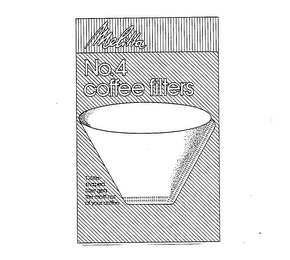 MELITTA NO.4 COFFEE FILTERS CONE-SHAPED FILTER GETS THE MOST OUT OF YOUR COFFEE logo