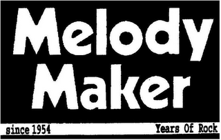 MELODY MAKER SINCE 1954 YEARS OF ROCK logo
