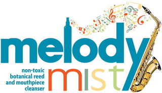MELODY MIST NON TOXIC BOTANICAL REED AND MOUTHPIECE CLEANSER logo