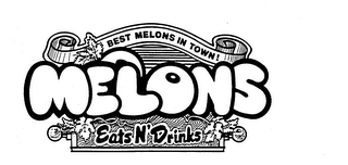 MELONS EATS N' DRINKS BEST MELONS IN TOWN! logo