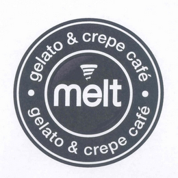 MELT GELATO & CREPE CAFE GELATO & CREPE CAFE logo