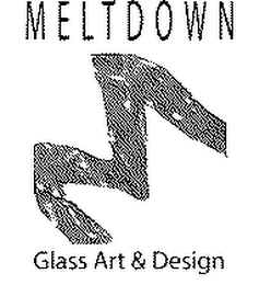 MELTDOWN M GLASS ART & DESIGN logo