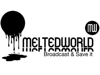 MELTEDWORLD MW BROADCAST & SAVE IT logo