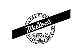 MELTON'S CLASSIFIED TRAVEL EXPENSE BOOK & INCOME TAX RECORD logo