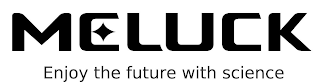 MELUCK ENJOY THE FUTURE WITH SCIENCE logo