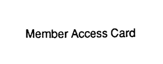 MEMBER ACCESS CARD logo