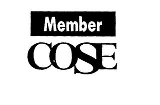 MEMBER COSE logo