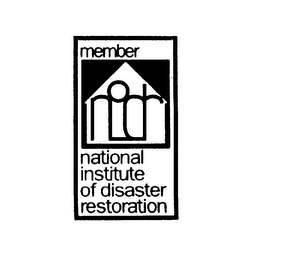 MEMBER NIDR NATIONAL INSTITUTE OF DISASTER RESTORATION logo