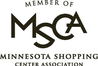 MEMBER OF MSCA MINNESOTA SHOPPING CENTER ASSOCIATION logo