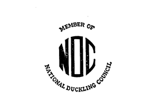 MEMBER OF NATIONAL DUCKLING COUNCIL NDC logo