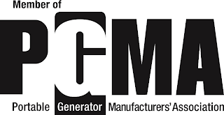 MEMBER OF PGMA PORTABLE GENERATOR MANUFACTURERS' ASSOCIATION logo