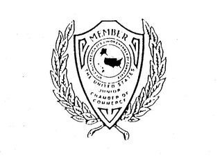 MEMBER OFFICIALLY RECOGNIZED JUNIOR CHAMBER OF COMMERCE THE UNITED STATES JUNIOR CHAMBER OF COMMERCE logo