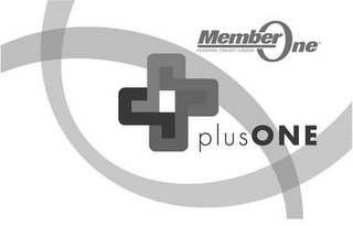MEMBER ONE FEDERAL CREDIT UNION + PLUSONE logo