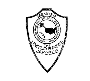 MEMBER THE UNITED STATES JAYCEES OFFICIALLY RECOGNIZED AFFILIATE ORGANIZATION logo