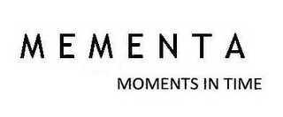 MEMENTA MOMENTS IN TIME logo