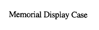 MEMORIAL DISPLAY CASE logo