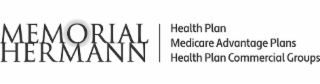 MEMORIAL HERMANN HEALTH PLAN MEDICARE ADVANTAGE PLANS HEALTH PLAN COMMERCIAL GROUPS logo