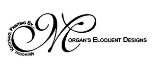 MEMORIAL KEEPSAKE PRINTING BY... MORGAN'S ELOQUENT DESIGNS logo