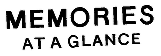 MEMORIES AT A GLANCE logo