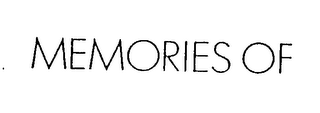 MEMORIES OF logo
