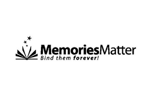 MEMORIESMATTER BIND THEM FOREVER! logo