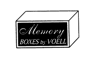 MEMORY BOXES BY VOELL logo