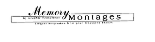 MEMORY BY GRAPHIC SENSATIONS MONTAGES ELEGANT KEEPSAKES FROM YOUR TREASURED PHOTOS logo